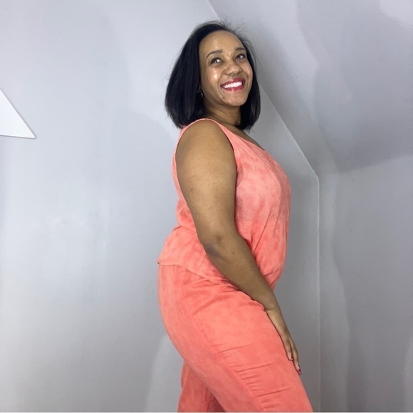 Vintage Vacay Co Ord Set Cotton Gauze Career Pantsuit Summer Matching Set USA 🇺🇸 - Picture 11 of 17